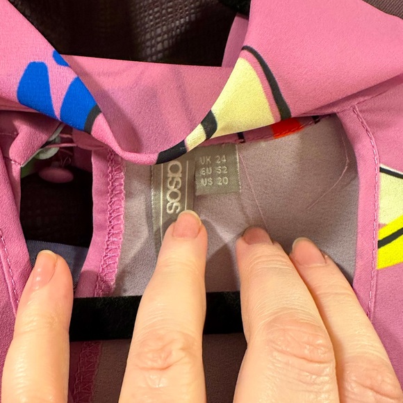 ASOS CURVE Batwing Top in Birds of Paradise Print - Multi / US 20 - Picture 4 of 5